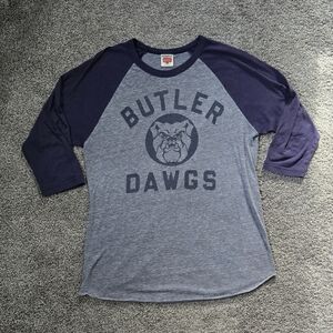 HOMAGE Butler Bulldogs Gray and Navy Tee size medium